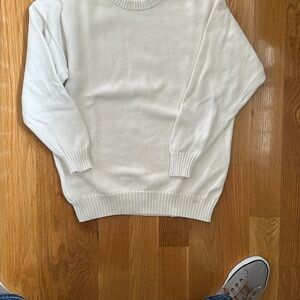 Woman’s Sunday Best crewneck cotton sweater 2XS